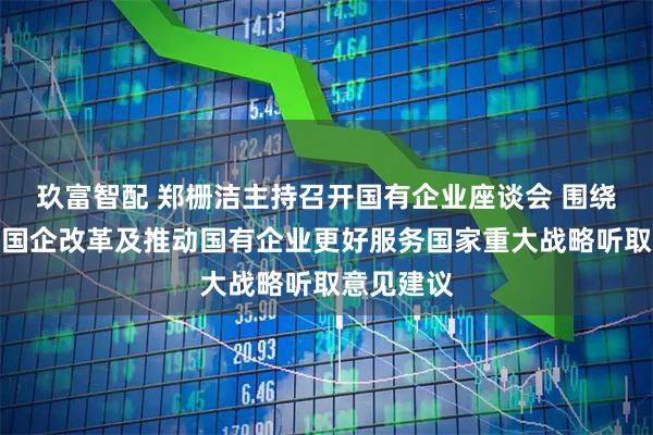 玖富智配 郑栅洁主持召开国有企业座谈会 围绕深化国资国企改革及推动国有企业更好服务国家重大战略听取意见建议